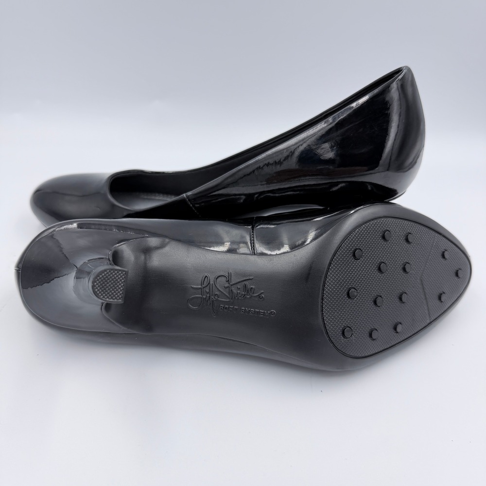 LifeStride Parigi Black Glory Pumps‎ Women's Size 7M Soft System Heels - Picture 3 of 9